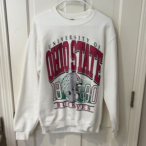 Ohio State Buckeyes White Sweater